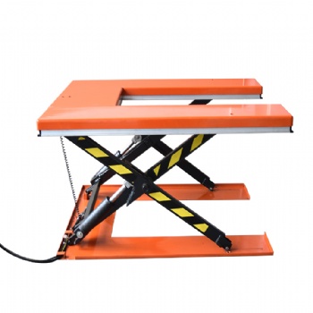 U-shaped fixed electro-hydraulic scissor lift