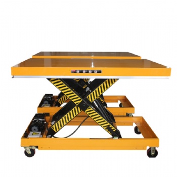 Lifting platform for industrial supplies Hydraulic electric scissor lift with moving wheels