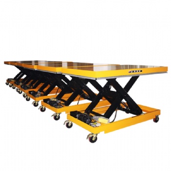 Lifting platform for industrial supplies Hydraulic electric scissor lift with moving wheels