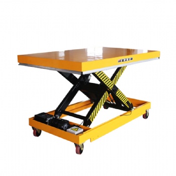 Lifting platform for industrial supplies Hydraulic electric scissor lift with moving wheels