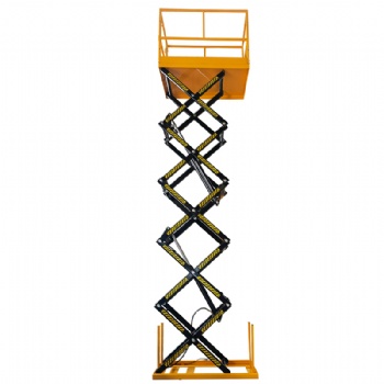Customized Scissor Lift Table with Guardrails