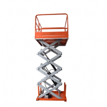 2 - ton Electric - Hydraulic High - Efficiency Scissor Lift Platform with Guardrail