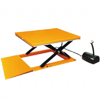 One -Button Control Ultra Low Fixed Scissor Lift Platform for Workshop Operations