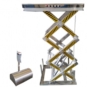 AC Powered Electric Stationary Stainless Steel Hydraulic Scissor Lift Table
