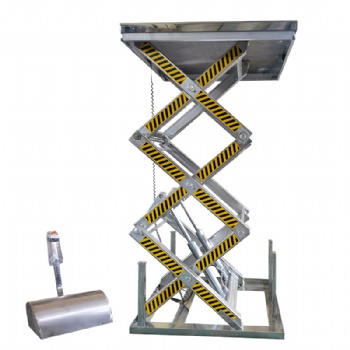AC Powered Electric Stationary Stainless Steel Hydraulic Scissor Lift Table