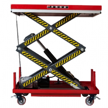 2ton hydraulic scissor lifting platform wheel for factory