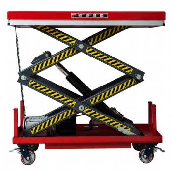 2ton hydraulic scissor lifting platform wheel for factory