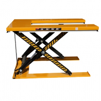 U Shape Electric Lift Table Scissor Type Lift Platform With Rollers